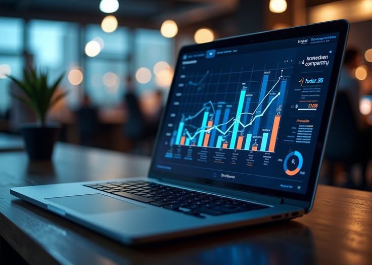 Ordinateur portable affichant un diagnostic