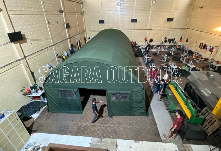 tenda lengkung standar tni