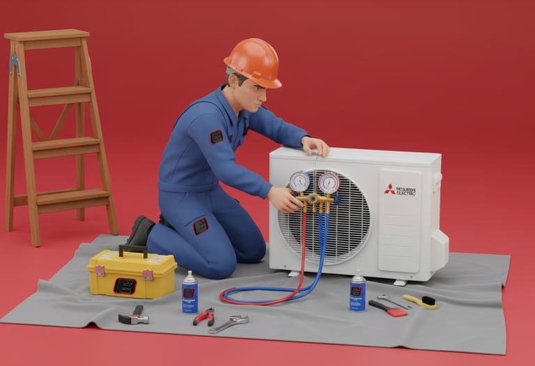 riparazione condizionatore mitsubishi