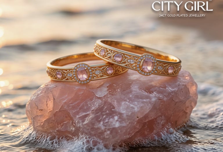 citygoldjewellerybangles.in - 18Carat Gold plated Bridal wear bangles for women, bridal sets with AD