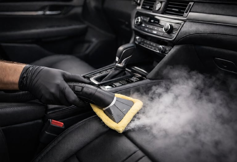 Nettoyage vapeur du véhicule