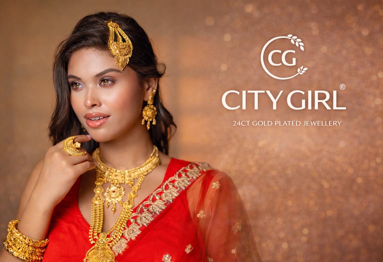 City Girl Jewellery - City Gold Artificial Jewellery - Bridal Wear