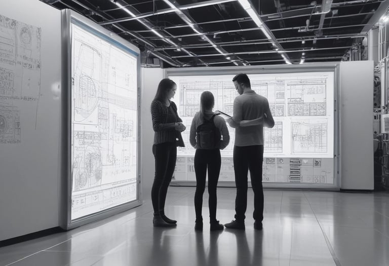 Robotic arm assembling components with precision under bright factory lights.