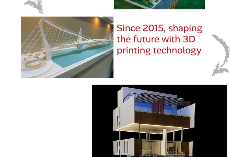 Evolution of architectural scale models from hand-crafted and laser cut to 3D printing and automated designs.