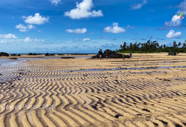 Sand ripples in Jomalig Island