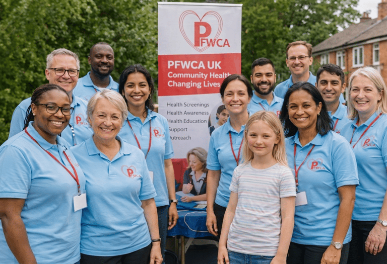 Image of volunteers from the UK