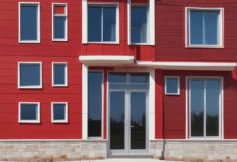 Cross-section image revealing the EPS foam core and thin protective coating of a crown cornice.
