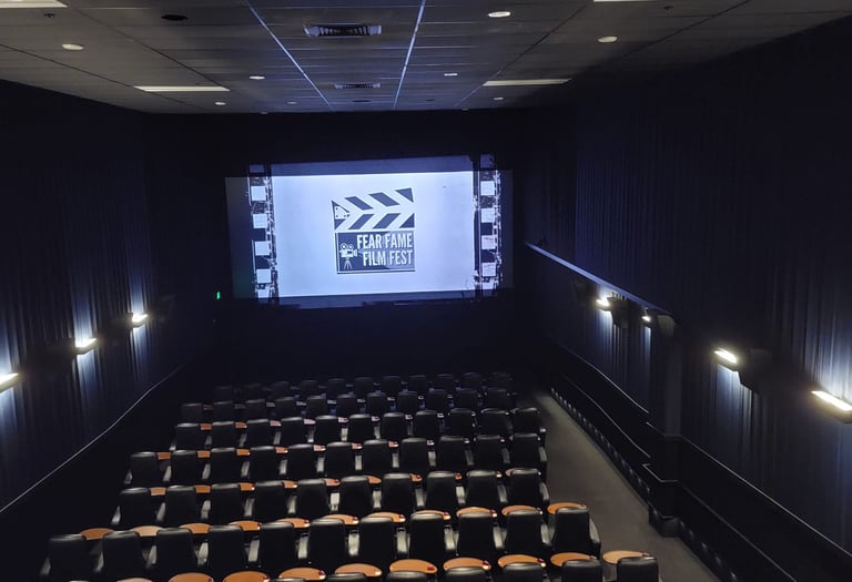 Fear Fame Film Festival screening showcasing independent films.