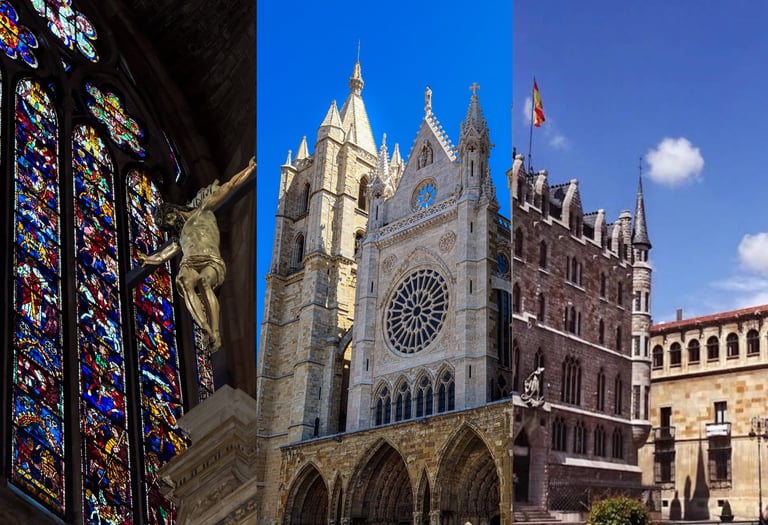 visitas guiadas al interior de la Catedral de León el interior de la Catedral de León y Casa Botines