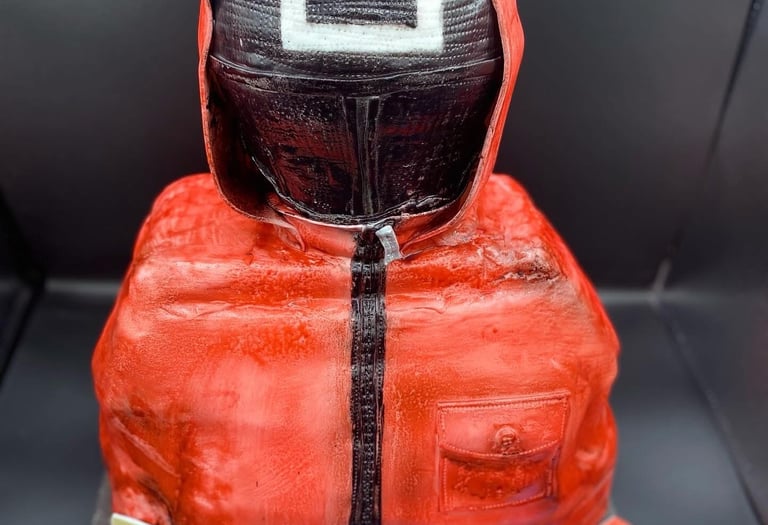 gâteau sculpté , squid Game