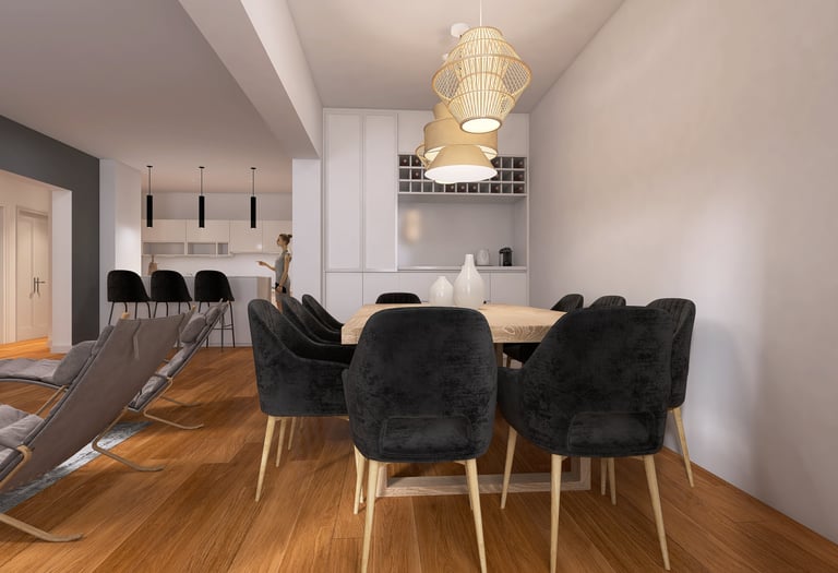 Mobiliario a Medida y Diseño de Comedor | Casa Paroisienne