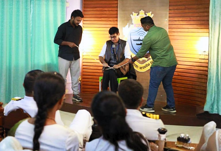 Performing live magic show for private event