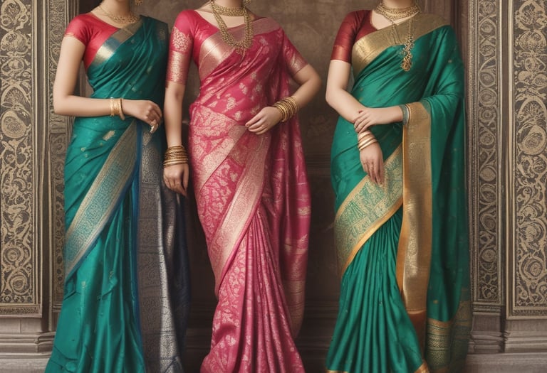 Flat lay of summer floral kurtis with bright, cheerful patterns.