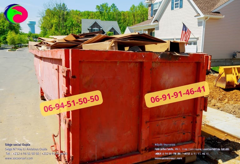 Poubelle Maroc Déchets Locaux 