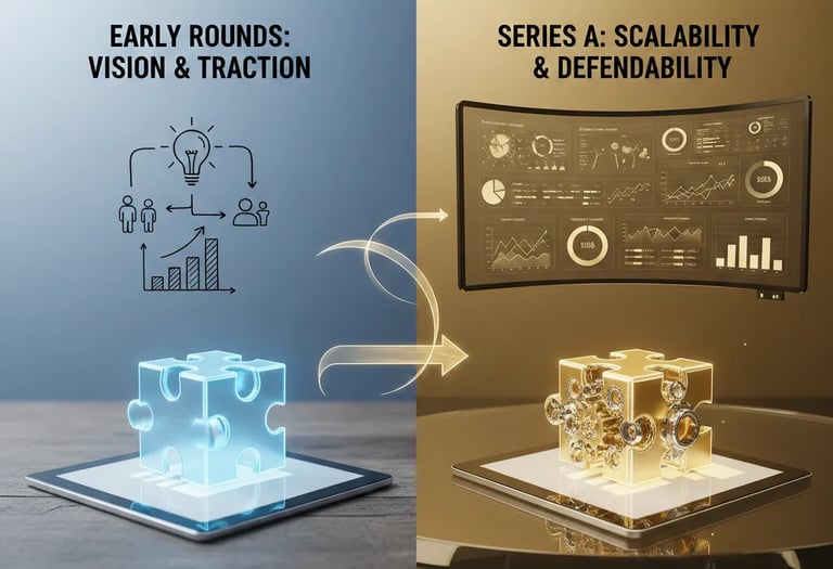 Series A vs. Early Stage: The Shift to Scalability & Defendability