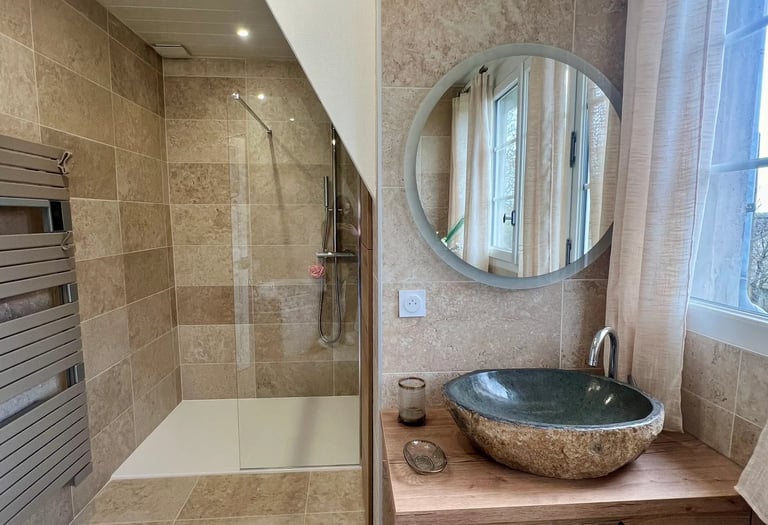 réalisation salle de bain sur mesure à Tessel- Baïa Home