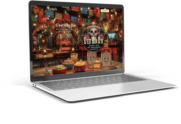 Site internet c'est bon D'jé, bar à rhum à Mandelieu