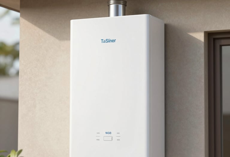 Close-up of a refrigerator being repaired with tools on a kitchen counter.