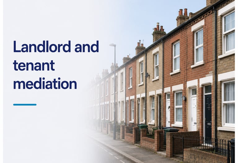 Landlord and tenant mediation to resolve landlord and tenant disputes