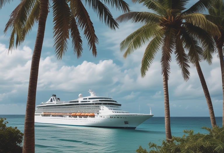 A sunlit beach with turquoise waves gently lapping the shore, inviting relaxation.