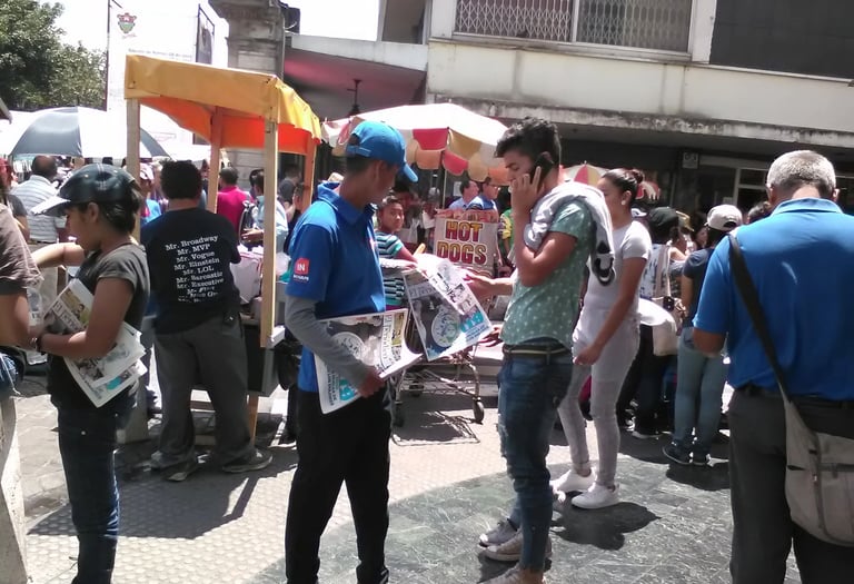 volanteo en guatemala, volanteo peatonal