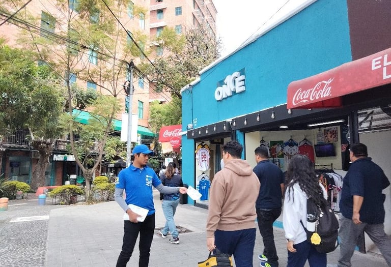 volanteo en guatemala, volanteo peatonal masivo