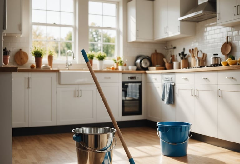 Produit et matériel d'entretien pour du ménage à domicile