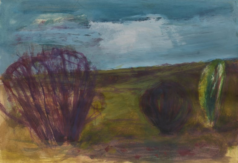 Landscape painting by Lina Mikuzyte