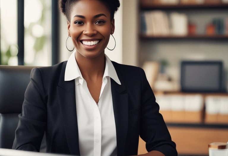 A warm office scene showing the t smart digital team collaborating around laptops with navy and electric blue accents in the workspace.