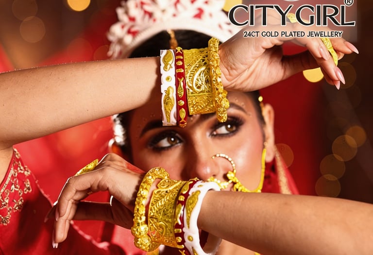 Guaranteed gold plated bangles India — premium handcrafted jewellery - Bridal Wear 