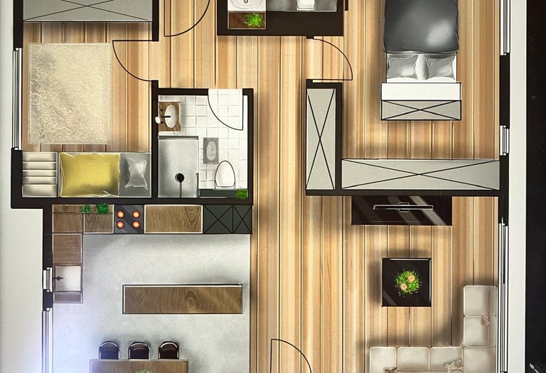 Projection d'un appartement