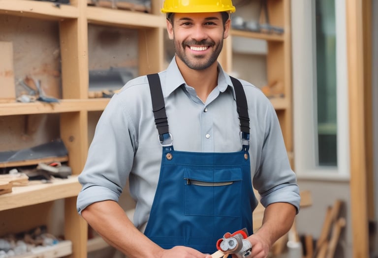 A professional image showing construction workers collaborating on a project.