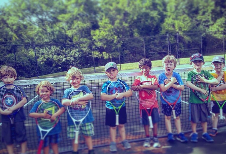 Tiny Tots (ages 3-5) tennis players in Brentwood, TN