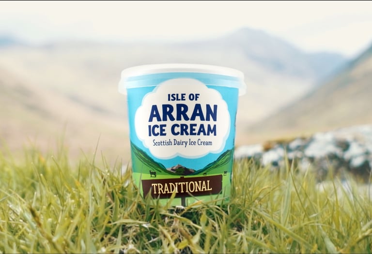 Isle of Arran ice cream edinburgh
