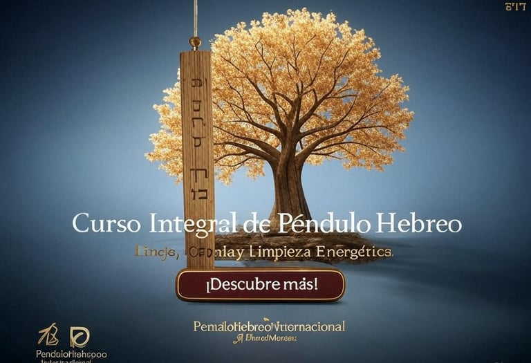 "Curso online de Péndulo Hebreo con Elena Moreta, docente acreditada en España"