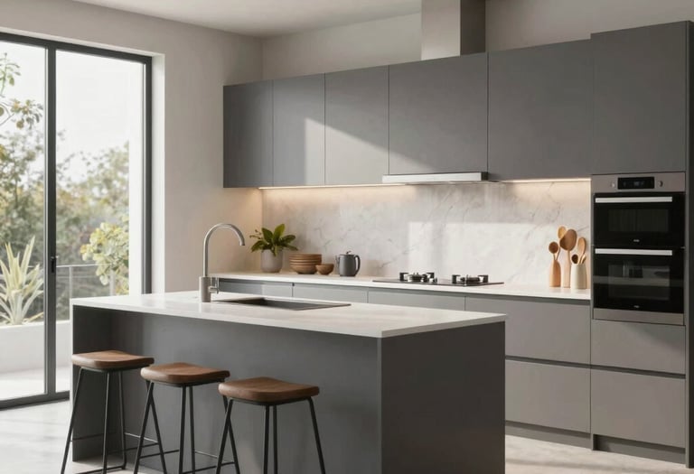 photo of white staircase