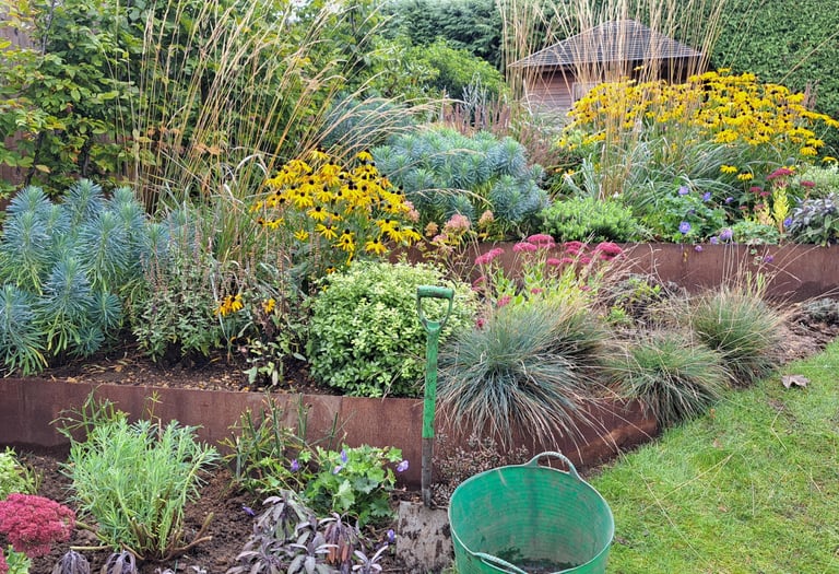 Mixed perennial border 