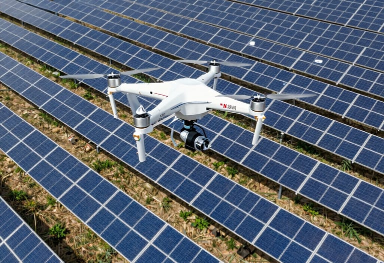 Inspekcja instalacji fotowoltaicznej dronem
