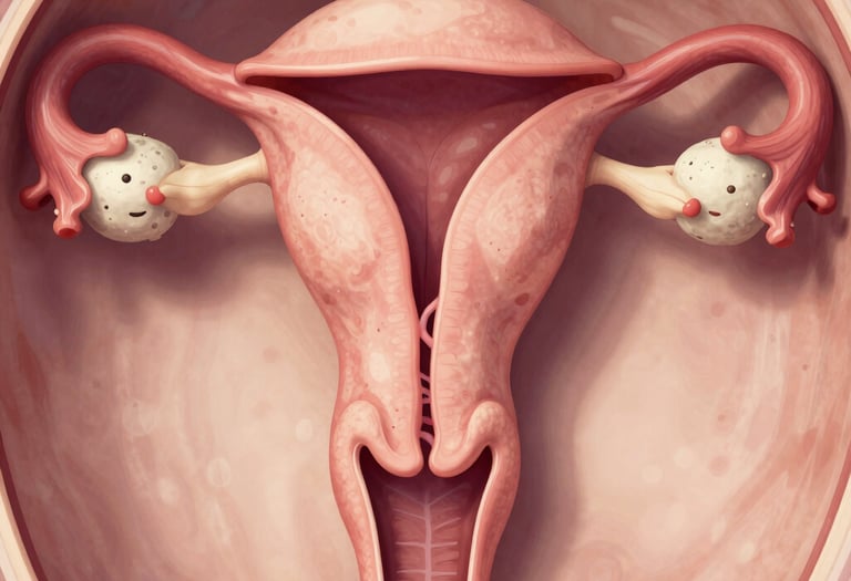 Close-up of advanced laparoscopic instruments used in gynecological procedures.