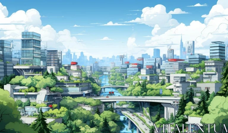 Pintura digital gerada por inteligência artificial, com elementos de street art e grafite