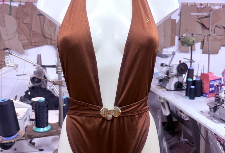 a mannequine of a woman's bodysuit