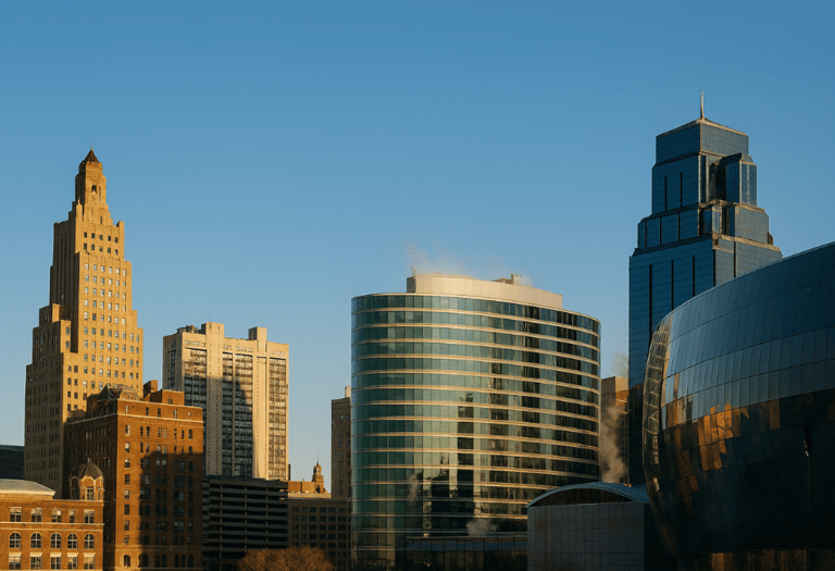 clear day in downtown Kansas City