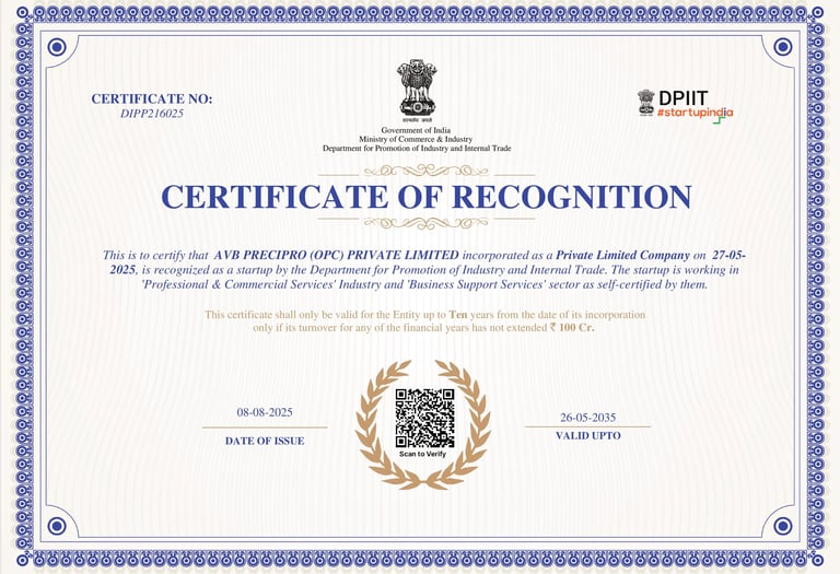 DPIIT Recognition
