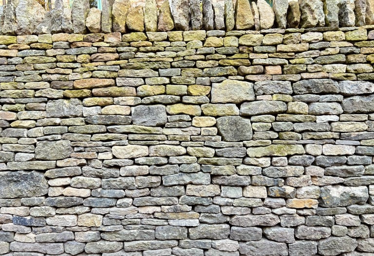 Dry stone wall