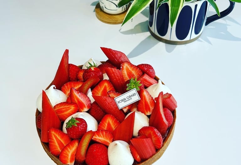 une délicieuse tarte aux fraises
