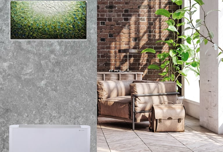 конвектор Clivet за отопление и охлаждане вътрешно тяло термопомпа