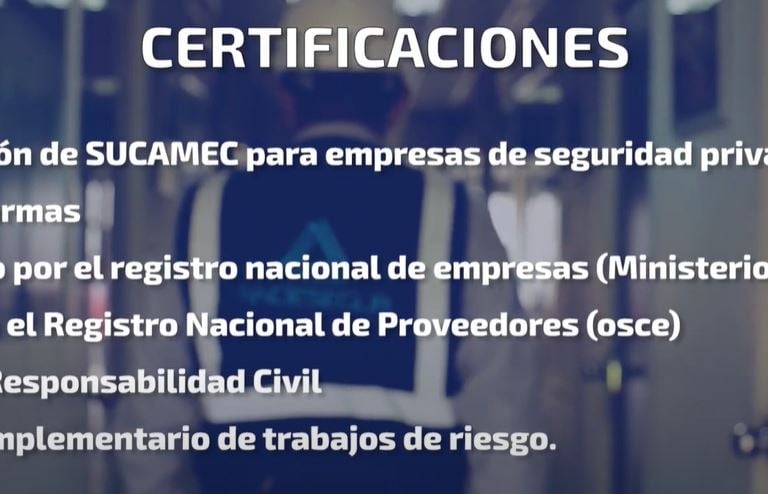 agentes de seguridad certificaciones