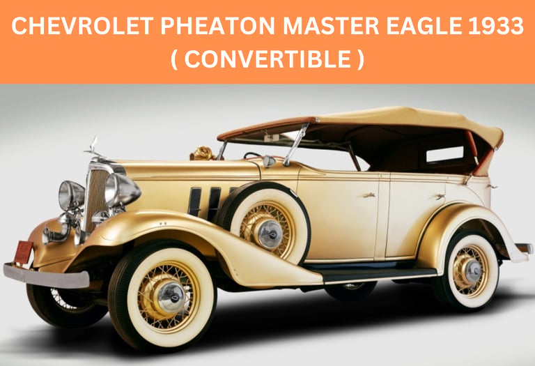 Chevrolet Pheaton Master Eagle 1933 Gold (Convertible)