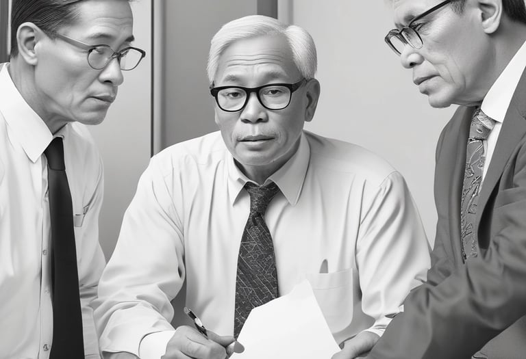 A thoughtful boardroom scene with diverse executives engaged in a strategic discussion.