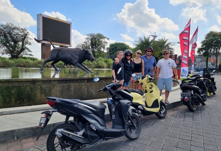 explore Bali on a scooter